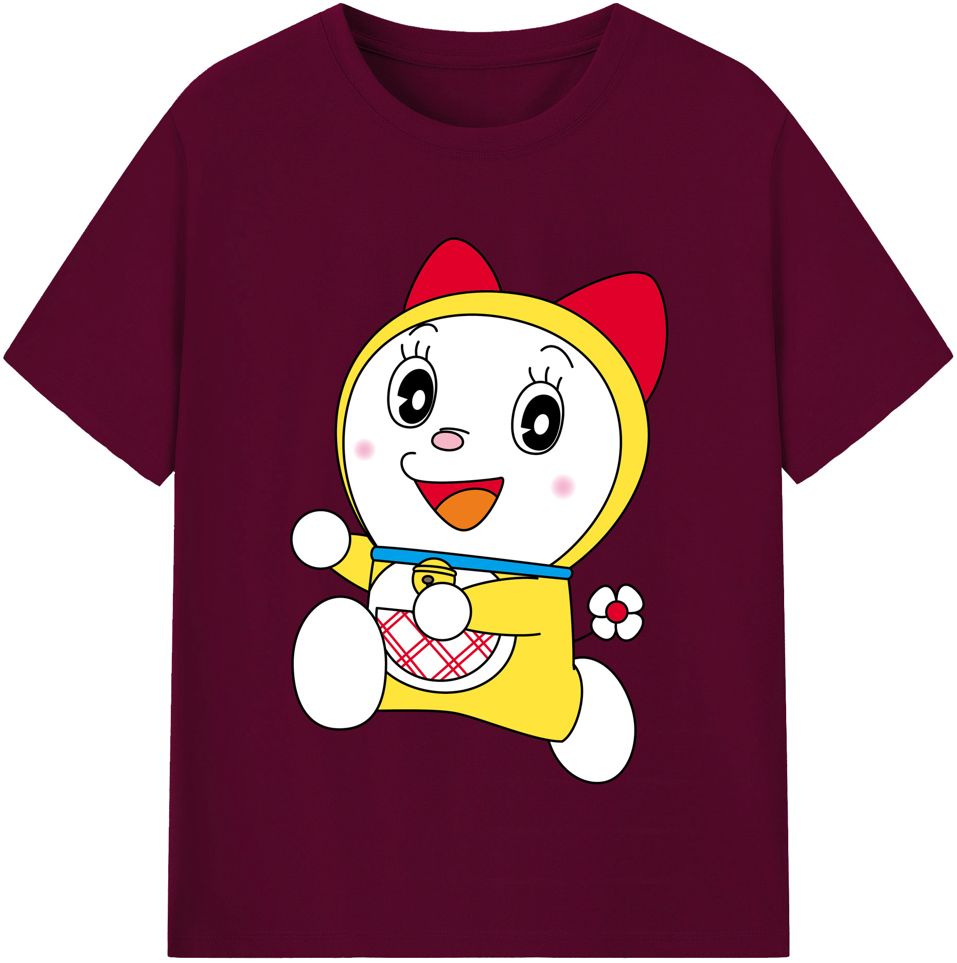（画像用） ドラえもん ドラミ Doraemon Dorami レディースカジュアルプリントTシャツ（綿100％）